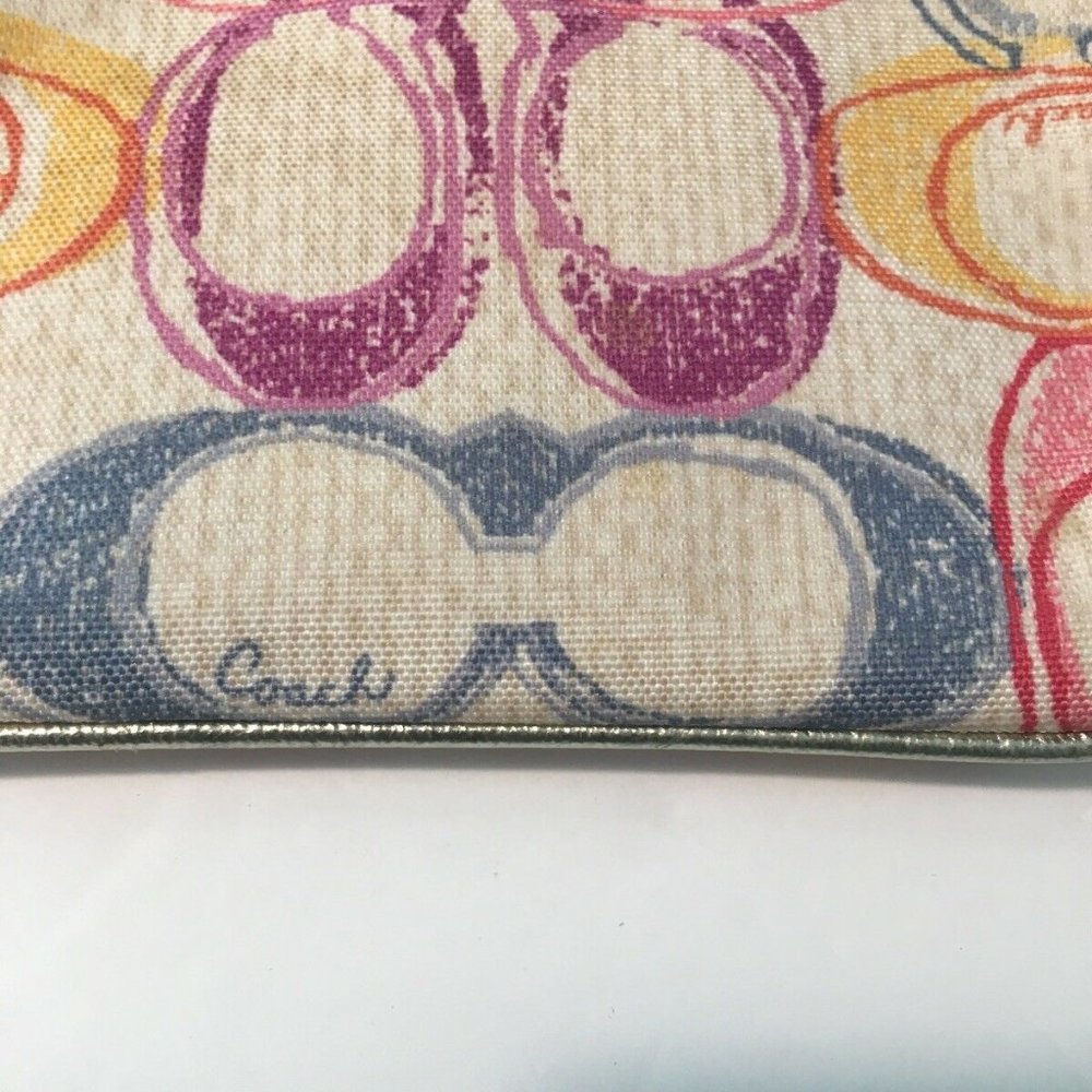 🎭 Coach F40422 Hampton Signature Scribble Wristlet Wallet Clutch Pouch - Picture 7 of 9